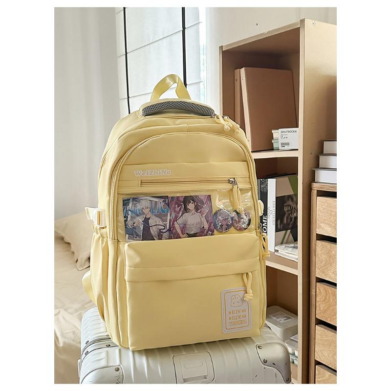 The new schoolbag is high-value, fresh and sweet, and a lightweight and large-capacity backpack for junior high school students.