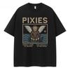 PIXIES Bands Retro Amerikanischer Stil Streetwear Locker Baumwolle Rundhals Rock Kurzarm T-Shirt