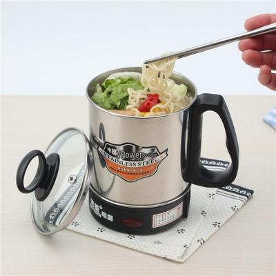 Tazza Elettrica Portatile in Acciaio Inossidabile per Bollire l'Acqua, Cucinare e Scaldare il Latte
