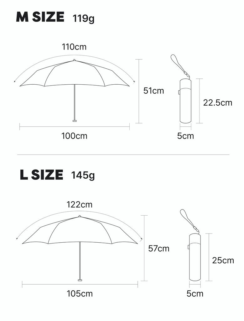 RAINWORX Lightweight Carbon Fiber Manual Folding Large Umbrella, (Black)