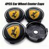ACL2  4pcs 56mm 60mm For Funny Donkey Emblem Universal Car Wheel Center Cover Hub Cap Sticker Replacement