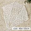 Hollow Out Hair Scarf Beige Waist Belt Scarf Fashion Knitted Headscarf  Women