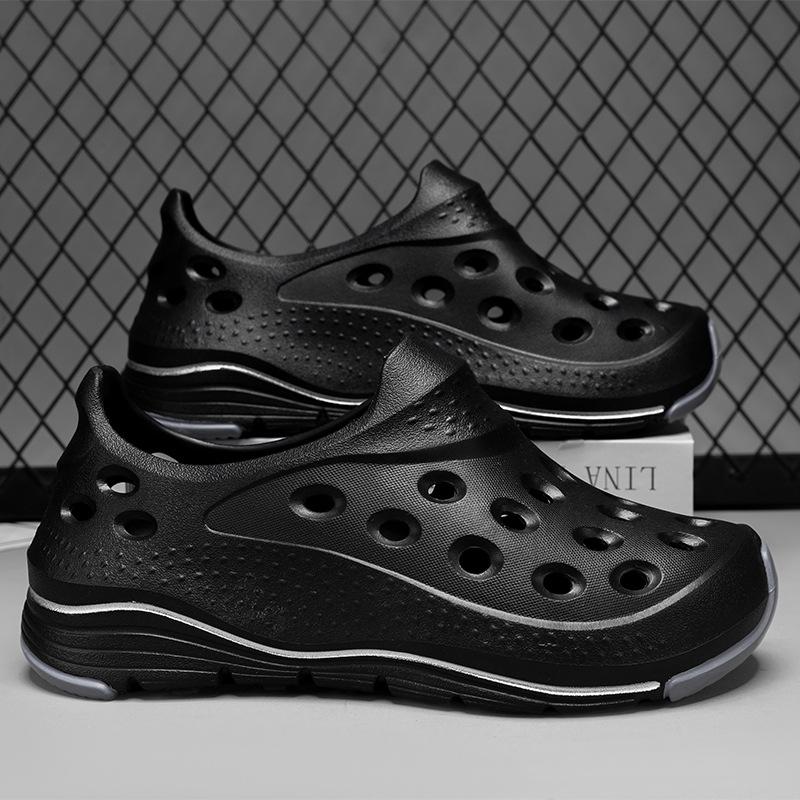 Summer Baotou hole shoes men breathable home wear beach shoes men sandals men one foot shoes men