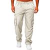 Men's Cargo Pants Outdoor Casual Loose Fit Straight Leg Multi-Pocket Work Pants