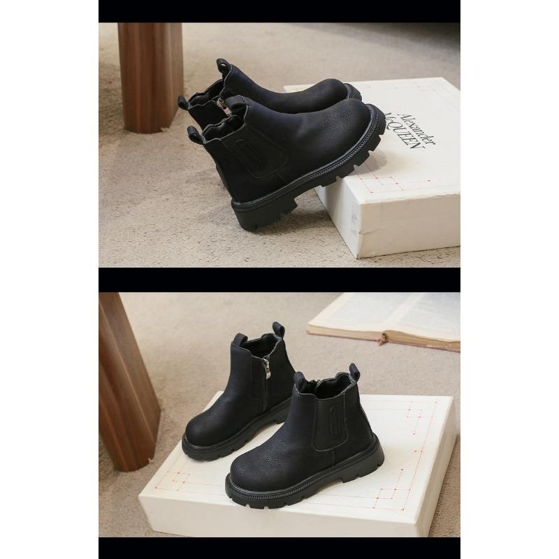 Vintage British style children's Martin boots children's leather boots student cigarette boots short boots