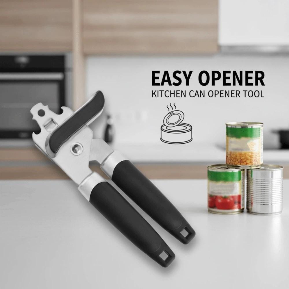 Ergonomic Handle Bottle Opener Compact Tin Can Opener Powerful Can Opener Wine Accessories