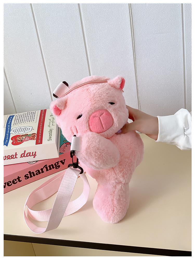 2025 Cute Plush Furry Crossbody Backpack for Little Girls