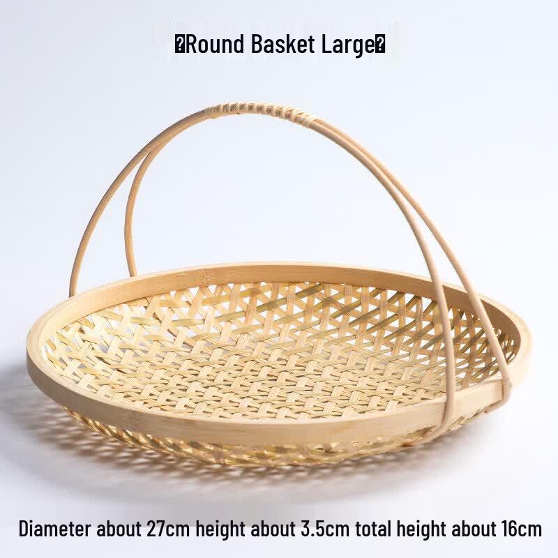 Bamboo-Style Multi-Layer Serving Basket
