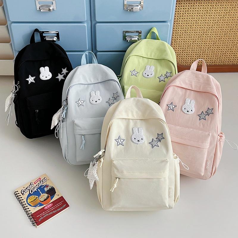 Schoolbag1011 Middle and High School Students Ins Backpack Large Capacity High Value Travel Backpack Cartoon Cute Student Schoolbag
