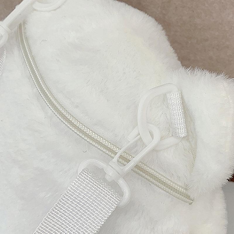 Cartoon Cute Samoyed Plush Backpack Kawaii Large Capacity Plushie Doll Fur Bag Children'S Bag Shoulder Bag Knapsack Bags Gifts