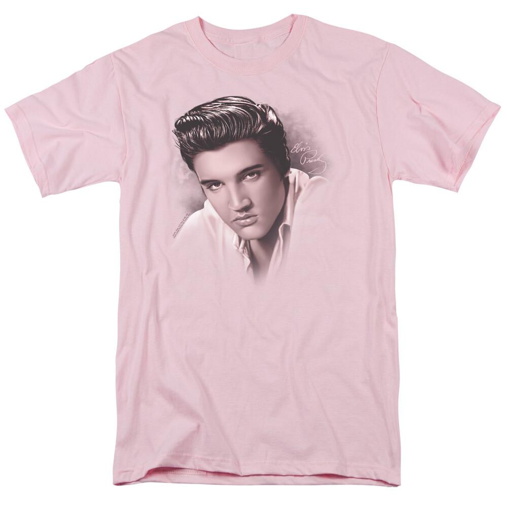 Elvis Presley The Stare T Shirt Mens Licensed The King Tee Light Pink XL