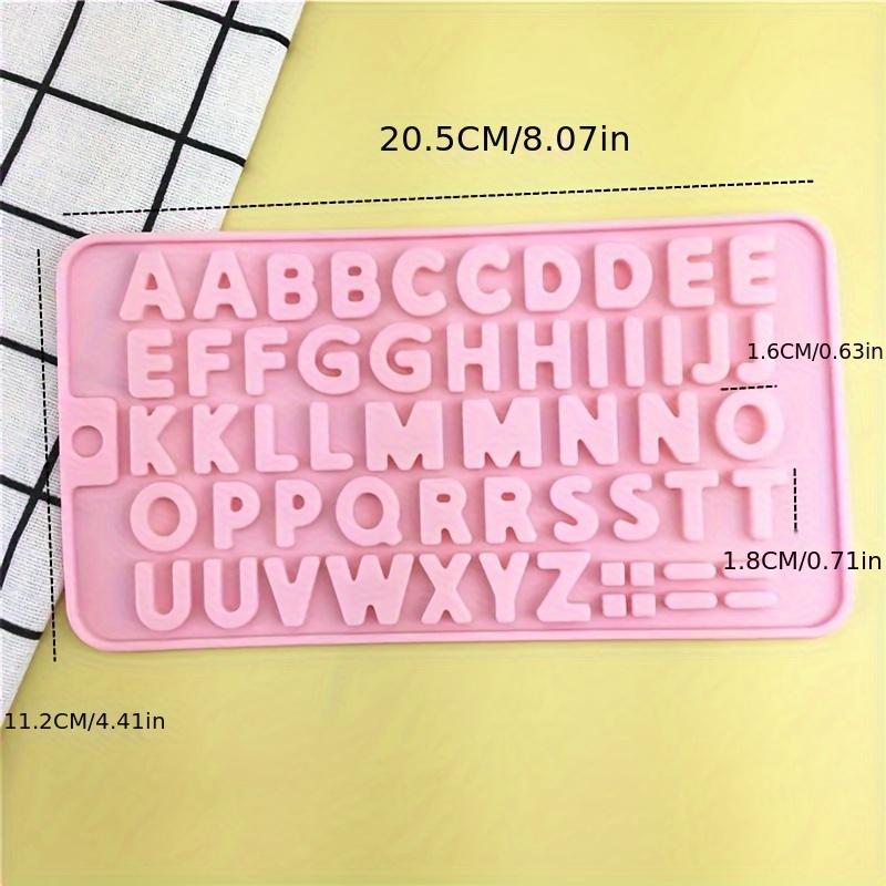 1pc Silicone Resin Casting Molds Alphabet and Number Shapes, Rectangle Letter and Number Charms for DIY Crafts, Birthday Decorations, Candle Making