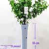 Nordic Large Resin Rattan Vase for Dried Flowers - Ceramic Look, Iron Art Floor Decoration.