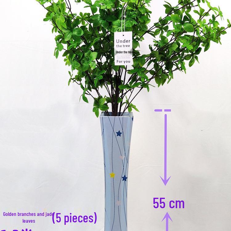 Nordic Large Resin Rattan Vase for Dried Flowers - Ceramic Look, Iron Art Floor Decoration.