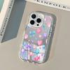 Cute Heart Candy Pattern Back Mirror Phone Case For iPhone 17 Air 11 12 13 14 15 16 Pro Max X XR XS 7 8 Plus Shockproof Cover