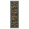 Vintage Floral Butterfly Runner Mat Non Slip Washable Long Rug Kitchen Bedroom Hallway Entry Home Decor Floor Carpet
