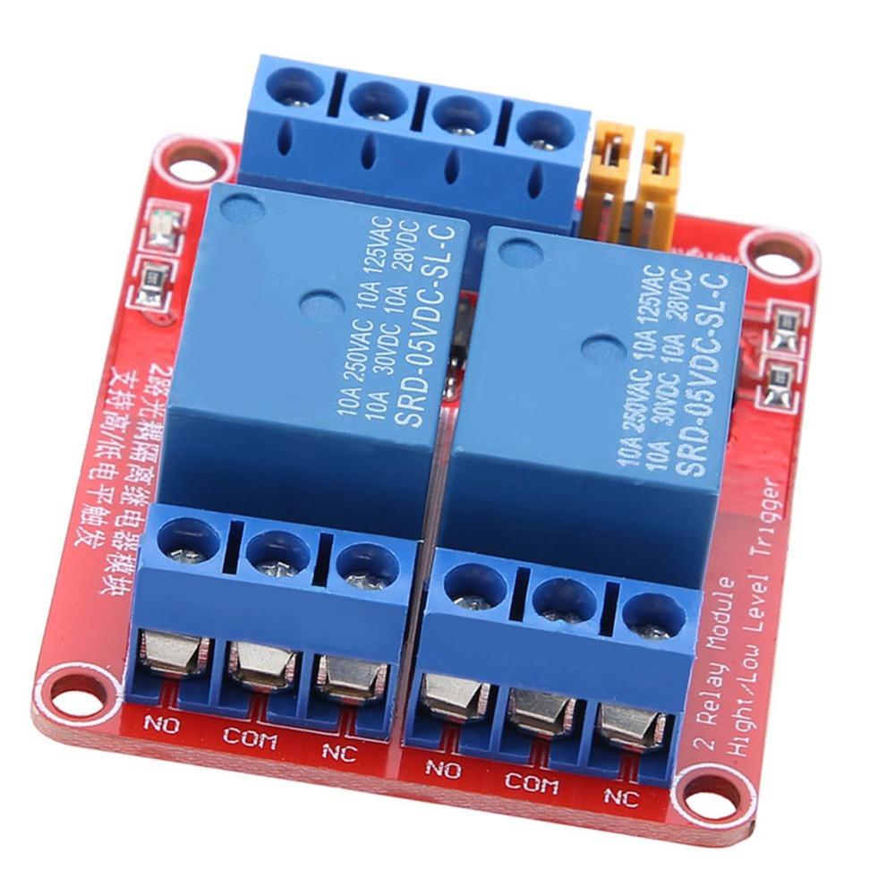 2 Channel High and Low Level Trigger Optocoupler Isolation Relay Module  DIY Electronics Projects