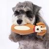 Yousheng Latex Dog Chew Toy for Small Medium Large Dogs Bowling Shaped Interactive Squeaky Bite-Resistant Teething Toy for Stress Anxiety Relief