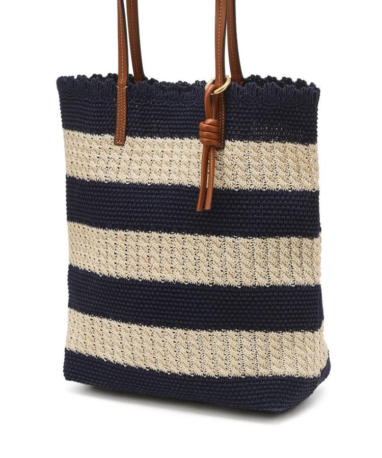 Hazzys Women Acc Navy Striped Knitting Shoulder Bag Hiba6E966N2
