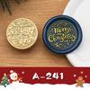 2.5cm Brass Engraved Christmas Wax Seal Stamp Heads for Envelopes & Invitations