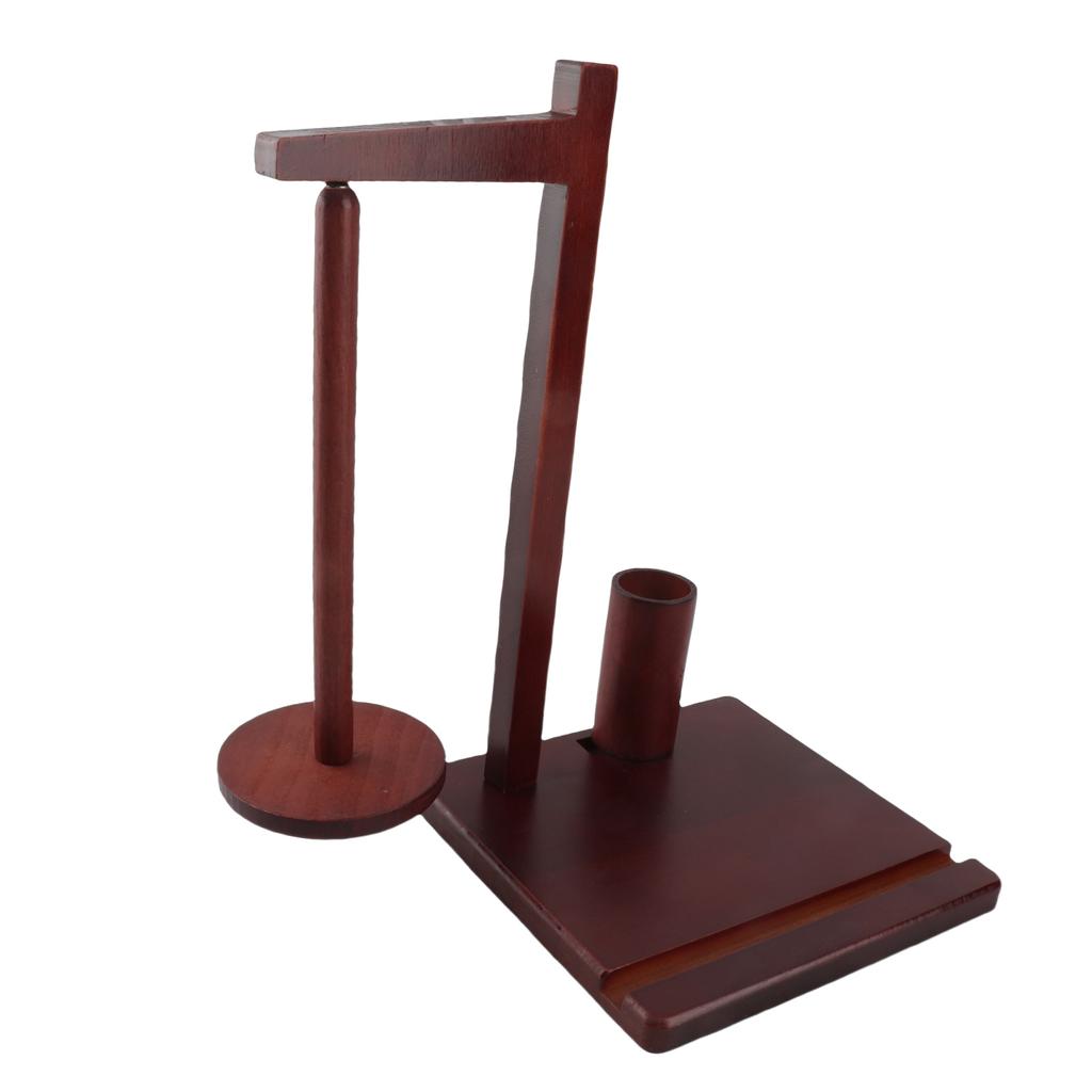 Crochet Yarn Holder   Wood Rotating Yarn   Holder   with Phone Stand for Home