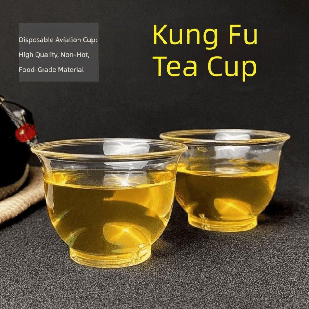 50pcs Transparent Clear Plastic Tumblers Mini Size Reusable Muffin Cup  Cocktail Party