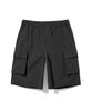 UCLA Unisex Fully Elastic Bermuda Cargo Shorts [Black] (Ub4Sp3A)