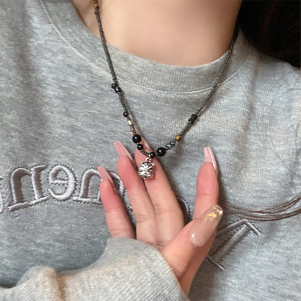 2024 Niche Design Dopamine Color Pearl Choker for Women - Summer Clavicle Chain