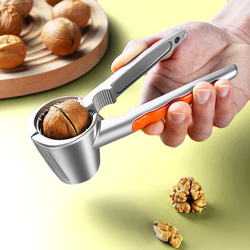 Multifunctional Alloy Nut Opener for Walnuts, Chestnuts, Hazelnuts, and Pine Nuts