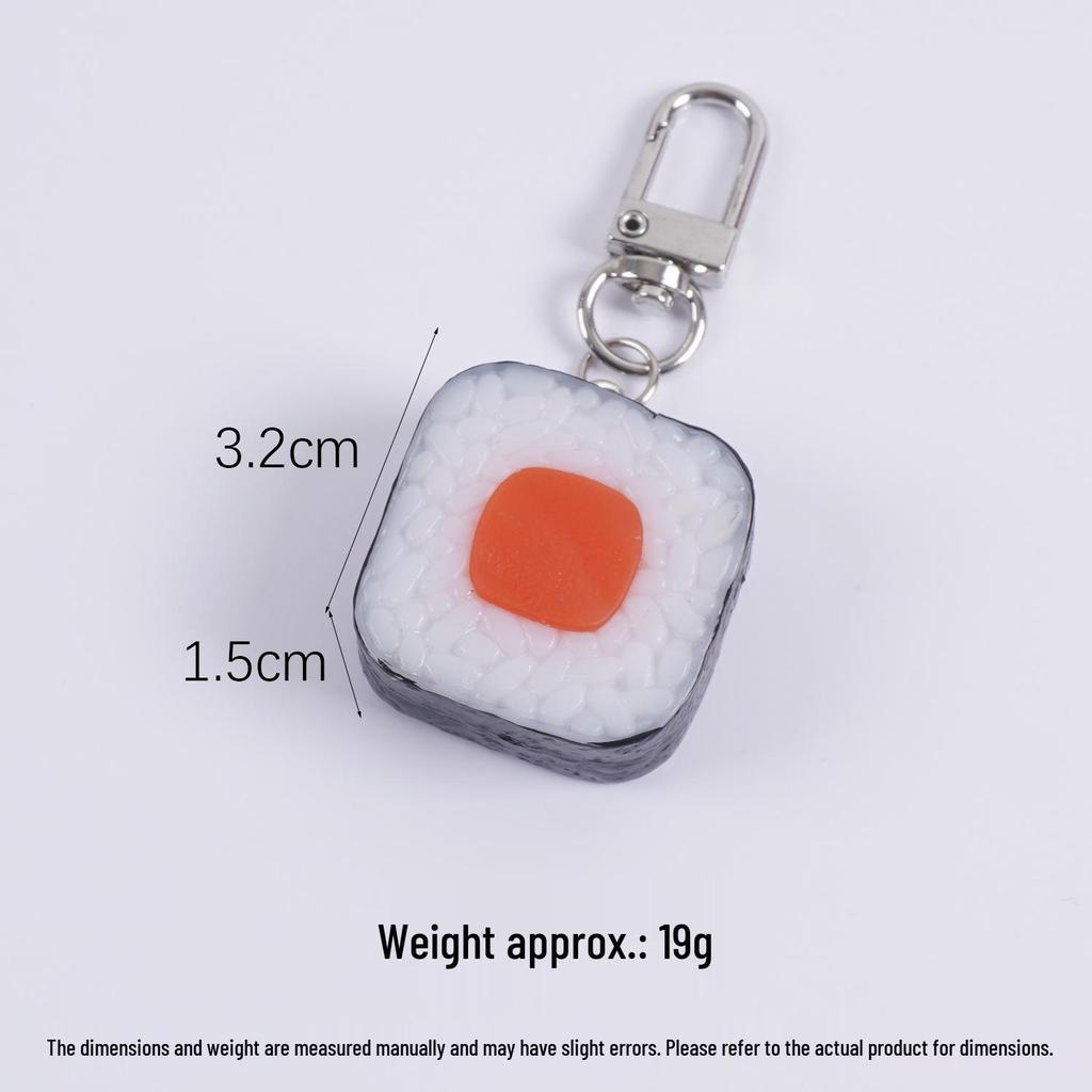 Onigiri Nori Rice Square Sushi Keychain Toy Pendant