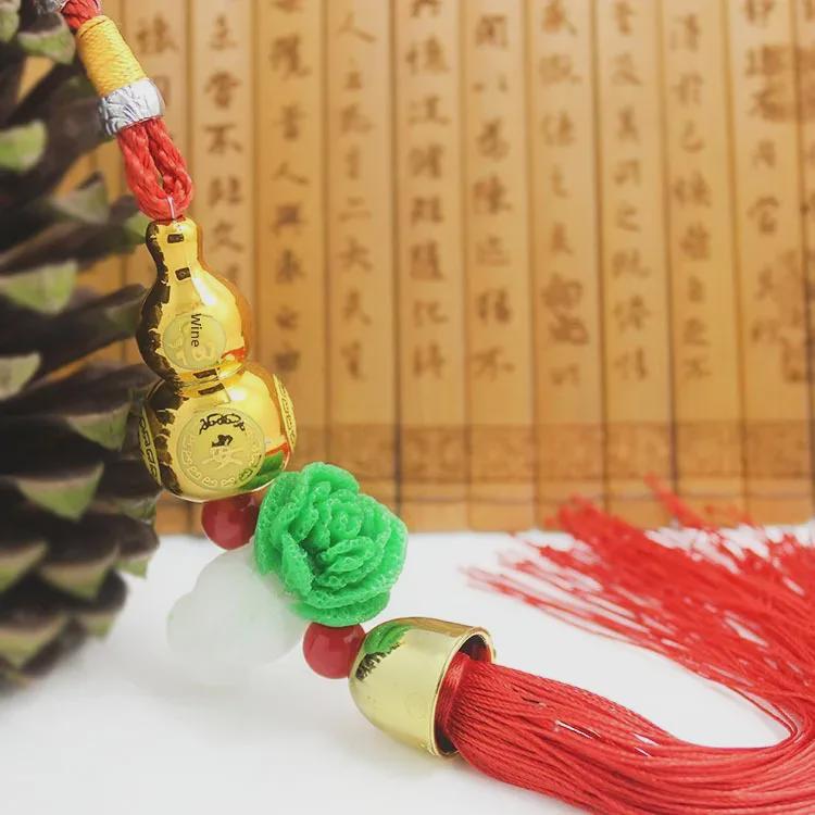 Gourd Car Pendant: Safe Entry & Exit Car Decoration for Interiors