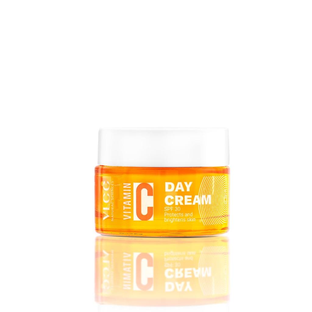 VLCC Vitamin C Day Cream SPF 30 50 g For Daily Hydration And Sun Protection With Lightweight Radiance Formula Care