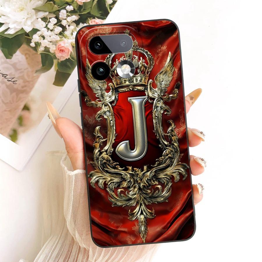 Per Custodia Telefono Realme 16 Pro Plus RMX5131 Lettera Iniziale A Z Silicone Morbido Cover Posteriori Per Realme16 16Pro 16 Pro+ Capa