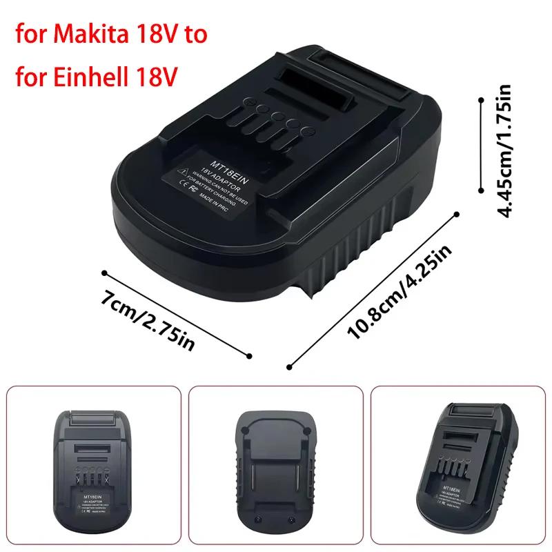 Battery Converter Adapter for Makita 18V for Einhell 18V Li-ion Battery Replacement for Einhell Power Tools Drill Driver  100500