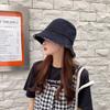 Tassel Denim Fisherman Hat Wide Brim Summer Sun Hat Punk Washed Denim Bucket Hat  Climbing