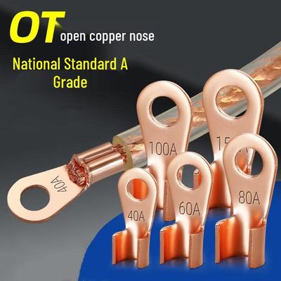 Pure Copper Battery Cable Lugs, OT500A (10-Pack)