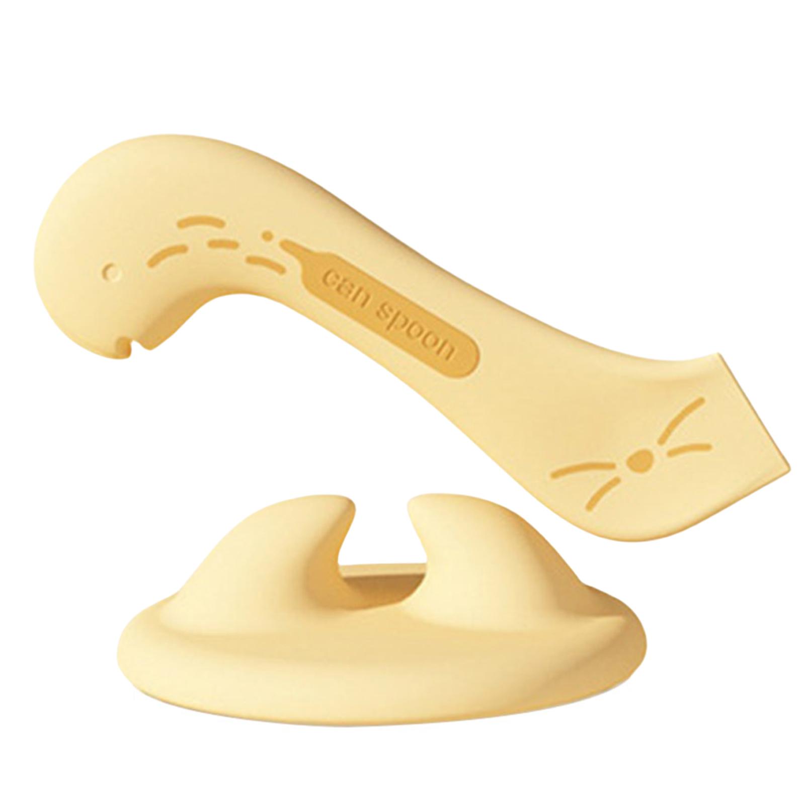 

Крышка для консервирования домашних животных Многофункциональная крышка для хранения Ложка для консервирования кошек Посуда для кормления Чехол жёлтый