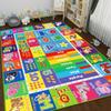 Lernteppich ABC für Kinder mit Zahlen und Tieren, Vorschul-Lernteppich für Schlafzimmer, Spielzimmer und Klassenzimmer