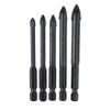 5Pcs Carbide Tile Porcelain Drill Bits Set Ceramic Glass Wood Hole Opener