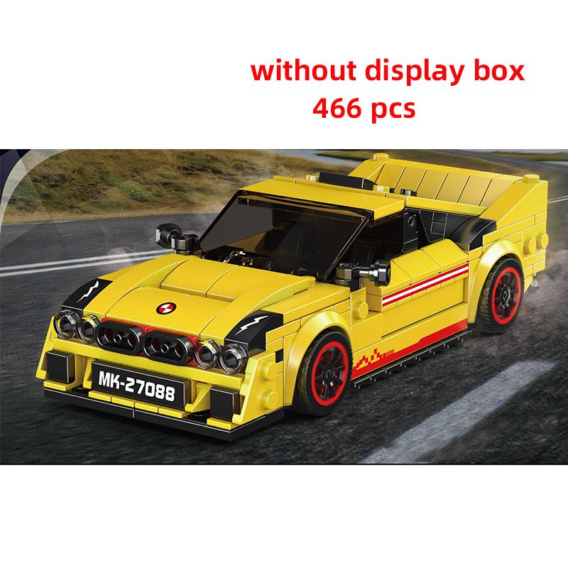 City Speed  Technical Moc Car Sports Car Racing Building Blocks Brick Vehicle Educational Construction Toys