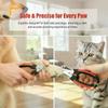 Stainless Steel Pet Nail Clippers - Professional Dog Cat Rabbit Grooming Scissors, Safe Animal Nail Cutter Tool for Pet Care