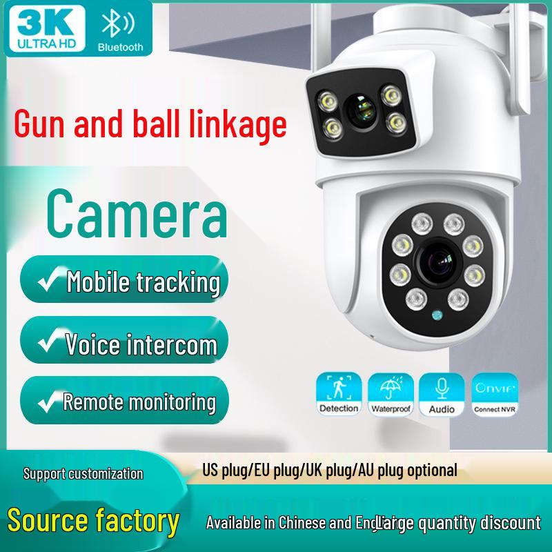 

Dual-Lens Wireless HD Camera with Night Vision and Remote Monitoring