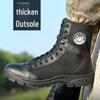 Men's Lightweight Summer Tactical Boots: Breathable High-Top Combat and Outdoor Martin Shoes.