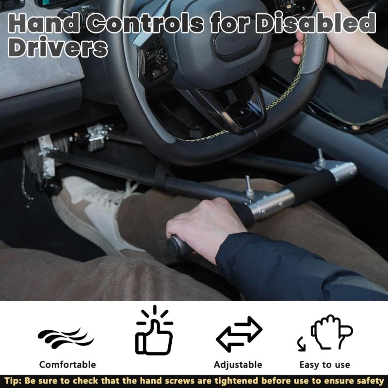 Lichtgewicht Aluminium Rijhandbediening Verstelbare Lengte Handicaprijder Handbediening Universele Compatibiliteit