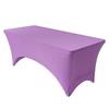 4-6FT Stretch Table Cover Set: Rectangular Elastic Tablecloth for Conference, Wedding, Banquet, Cocktail Events