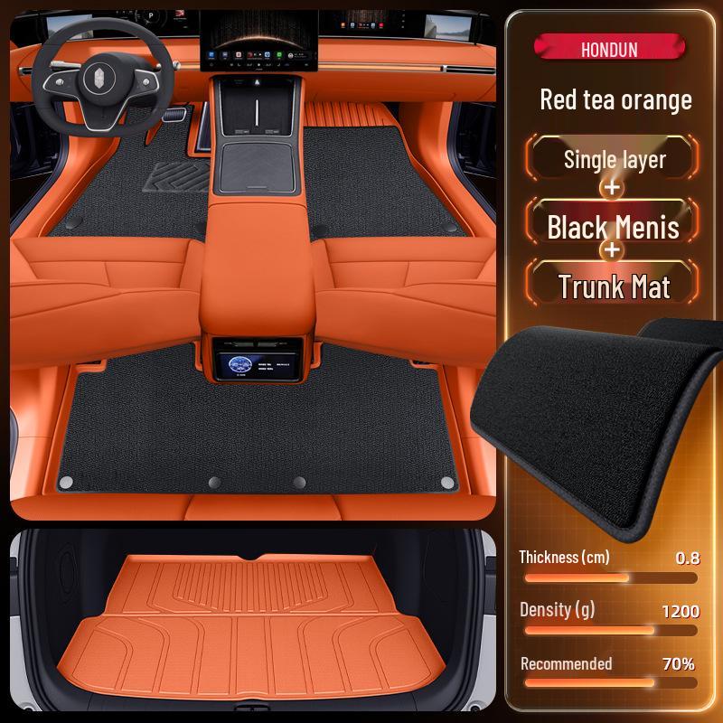 2026 Hongqi S9 TPE Floor Mats: Full Set Interior Carpet for Five Seats