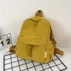 Corduroy Small Backpack  Casual Travel Backpack  Simple Fashion Backpack