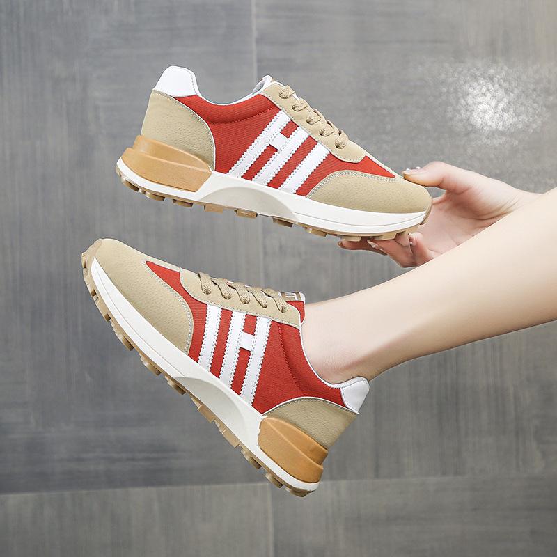 European Station Cortez Women's  Spring and Autumn New Colorblock All-Matching Fashion Slimming Small Waist Sports Casual Shoes