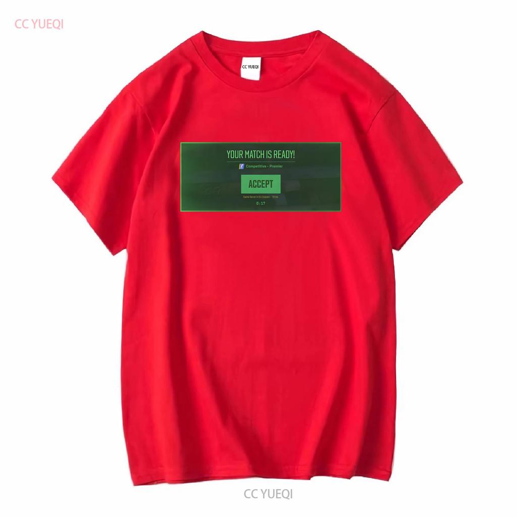 CS2 Gotowy na Mecz Koszulka S XXXL Różne Kolory Darmowa Wysyłka Długi lub Krótki Rękaw Vintage Wypłukany Streetwear Lekko Casualowy