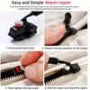 5pcs Zipper Repair Kit - Detachable Zipper Pulls for Bags, Coats, Clothes, Shoes, No Tools Needed, Replacement Zipper Heads